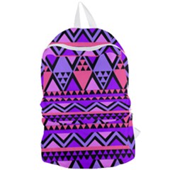 Seamless Purple Pink Pattern Foldable Lightweight Backpack