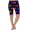 Pattern Background Structure Black Cropped Leggings  View1