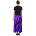 Purple Pattern Background Structure Flared Maxi Skirt View2