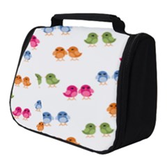 Pattern Birds Cute Full Print Travel Pouch (small)
