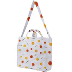 Citrus Thyme Square Shoulder Tote Bag by WensdaiAmbrose