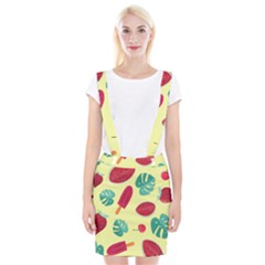 Watermelon Leaves Strawberry Braces Suspender Skirt
