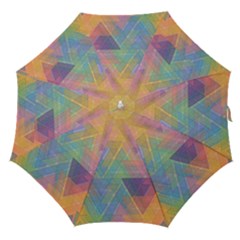 Triangle Pattern Mosaic Shape Straight Umbrellas by Pakrebo