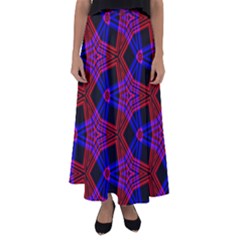 Pattern Line Flared Maxi Skirt by Mariart