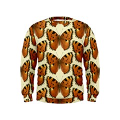 Butterflies Insects Kids  Sweatshirt by Mariart