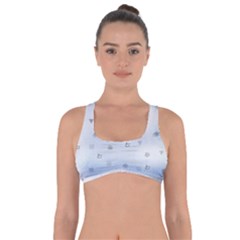 Simple Minimal Shapes Brushes Design Got No Strings Sports Bra by LoolyElzayat