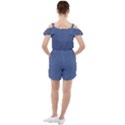 Background  Geometric Pattern Ruffle Cut Out Chiffon Playsuit View2