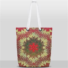 Tile Background Image Color Pattern Full Print Rope Handle Tote (small) by Pakrebo