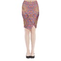 Background Image Structure Art Midi Wrap Pencil Skirt View1