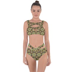 Background Image Decorative Bandaged Up Bikini Set 
