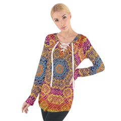 Background Image Decorative Tie Up Tee