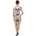 Fractal Tile Construction Design Drawstring Hooded Dress View2