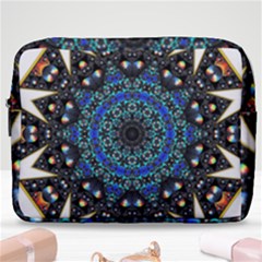 Fractal Tile Kaleidoscope Design Make Up Pouch (large)