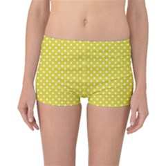 Yellow Polka Dot Boyleg Bikini Bottoms
