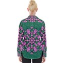 The Most Uniqe Flower Star In Ornate Glitter Womens Long Sleeve Shirt View2