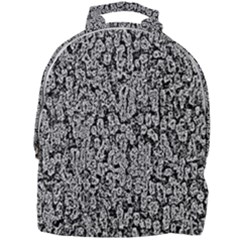 Black And White Abstract Mini Full Print Backpack