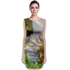 Koi Fish Pond Classic Sleeveless Midi Dress by StarvingArtisan