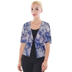 Pelicans In Flight Cropped Button Cardigan by StarvingArtisan