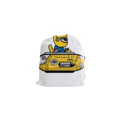 Cartoon Space Racer Galaxy Science Drawstring Pouch (xs)