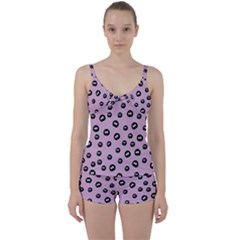 Totoro - Soot Sprites Pattern Tie Front Two Piece Tankini by Valentinaart