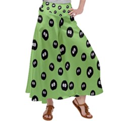 Totoro - Soot Sprites Pattern Satin Palazzo Pants by Valentinaart