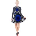 Kaleidoscope Abstract Round Plunge Pinafore Velour Dress View2