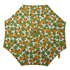Citrus Tropical Orange White Hook Handle Umbrellas (large) by snowwhitegirl