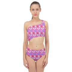 Colorful Cherubs Pink Spliced Up Two Piece Swimsuit by snowwhitegirl