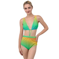Sunburnt Splash Tied Up Two Piece Swimsuit