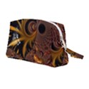 Fractal Brown Golden Intensive Wristlet Pouch Bag (Medium) View2