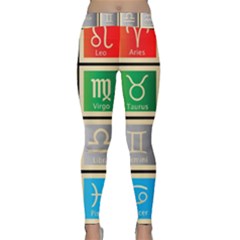 Set Of The Twelve Signs Of The Zodiac Astrology Birth Symbols Classic Yoga Leggings by Sudhe