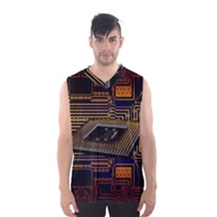 Processor Cpu Board Circuits Men s Basketball Tank Top by Sudhe