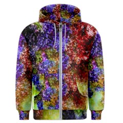 Splashes Of Color Background Men s Zipper Hoodie by Sudhe