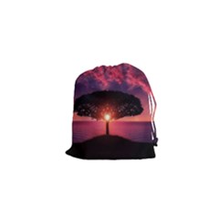 Flight Landscape Nature Sky Drawstring Pouch (xs)