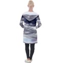 Thunder And Lightning Weather Clouds Painted Cartoon Longline Hooded Cardigan View2