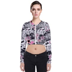 Feminism Collage  Long Sleeve Zip Up Bomber Jacket by Valentinaart