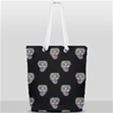 Creepy Zombies Motif Pattern Illustration Full Print Rope Handle Tote (Small) View2