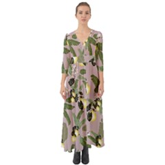 12 20 C3 Button Up Boho Maxi Dress