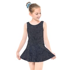 Back To Black Kids  Skater Dress Swimsuit by WensdaiAmbrose