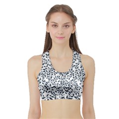 Leaves Sports Bra With Border by alllovelyideas