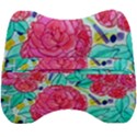 Roses and Movie Theater Carpet Velour Head Support Cushion View2