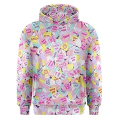 Candy Hearts (sweet Hearts-inspired) Men s Overhead Hoodie by okhismakingart