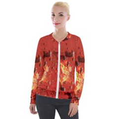 Golden Nebula Velour Zip Up Jacket by WILLBIRDWELL