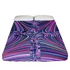 Electric Field Art Ix Fitted Sheet (queen Size) by okhismakingart