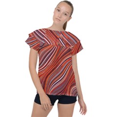 Electric Field Art Xliii Ruffle Collar Chiffon Blouse