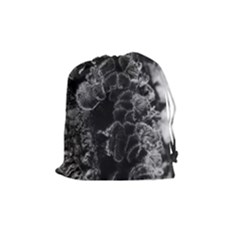 Tree Fungus Branch Vertical High Contrast Drawstring Pouch (medium) by okhismakingart
