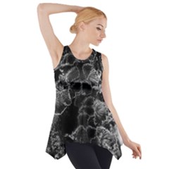 Tree Fungus Branch Vertical High Contrast Side Drop Tank Tunic