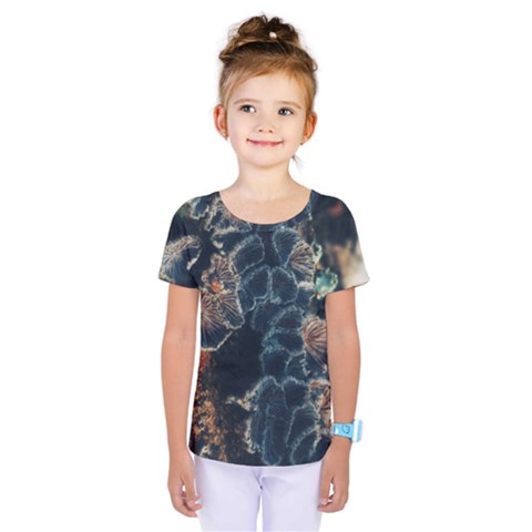 Tree Fungus Branch Vertical Kids  One Piece Tee by okhismakingart