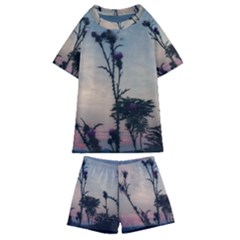 Hazy Thistles Kids  Swim Tee And Shorts Set by okhismakingart