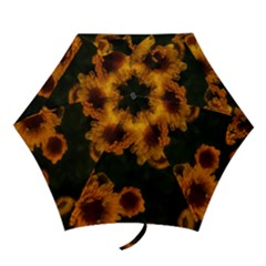 Yellow Flowers Mini Folding Umbrellas by okhismakingart